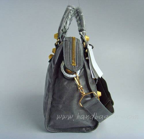 Balenciaga 084332B Gray Medium City Bag With 38CM - Click Image to Close
