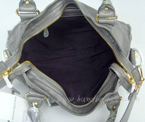 Balenciaga 084332B Gray Medium City Bag With 38CM