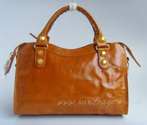 Balenciaga 084332B Tan Medium City Bag With 38CM