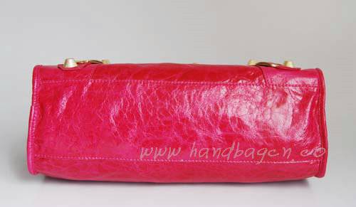 Balenciaga 084332B Red Giant City Lambskin Leather Bag With Gold Hardware - Click Image to Close
