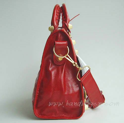 Balenciaga 084332B Red Medium City Bag With 38CM - Click Image to Close