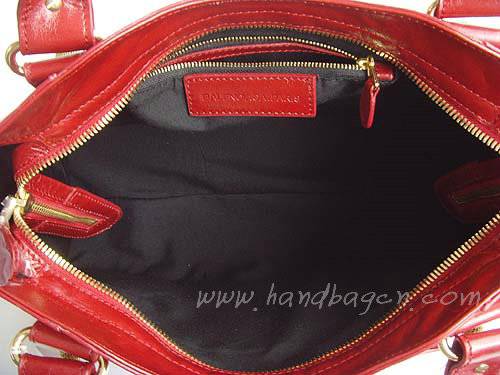 Balenciaga 084332B Red Medium City Bag With 38CM