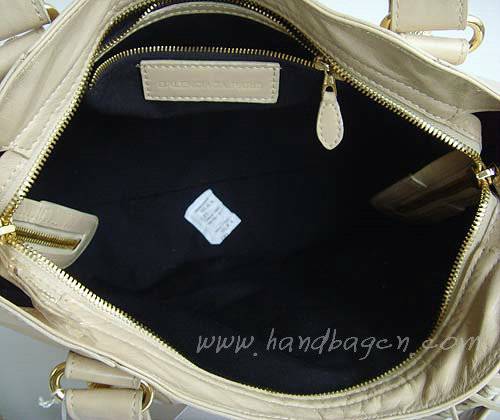 Balenciaga 084332B Cream Medium City Bag with 38CM - Click Image to Close