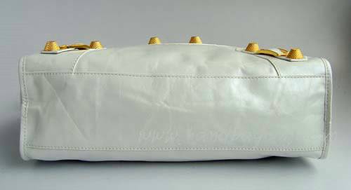 Balenciaga 084332B White Medium City Bag With 38CM - Click Image to Close