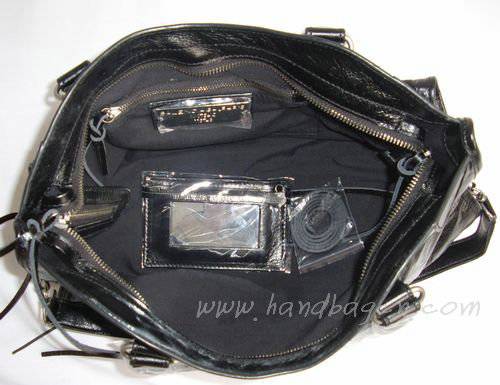 Balenciaga 084332 Black Motorcycle City Bag Medium Size