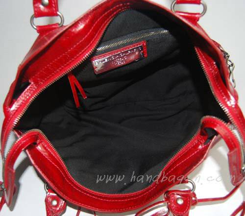 Balenciaga 084332 Dark Red Motorcycle City Bag Medium Size - Click Image to Close