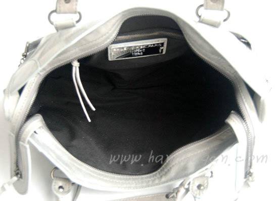 Balenciaga 084332 Light gray Motorcycle City Bag Medium Size - Click Image to Close