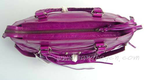 Balenciaga 084332 Medium Purple Motorcycle City Bag Medium Size