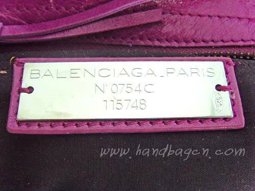 Balenciaga 084332 Medium Purple Motorcycle City Bag Medium Size