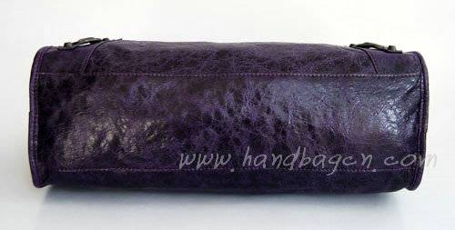 Balenciaga 084332 Purple Lambskin Motorcycle City Medium Handbag - Click Image to Close