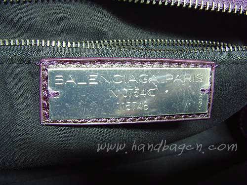 Balenciaga 084332 Purple Motorcycle City Bag Medium Size - Click Image to Close