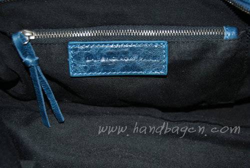 Balenciaga 084332 Royal Blue Motorcycle City Lambskin Leather Bag Medium Size - Click Image to Close