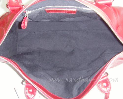 Balenciaga 084334A Red Le Dix Motorcycle Handbag XL Size