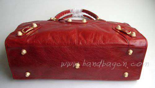 Balenciaga 084334B Red Le Dix Motorcycle Handbag XL Size - Click Image to Close