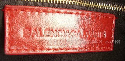 Balenciaga 084334B Red Le Dix Motorcycle Handbag XL Size - Click Image to Close