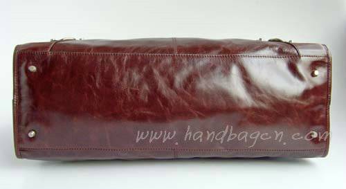 Balenciaga 084334 Dark Brown Le Dix Motorcycle Handbag XL Size