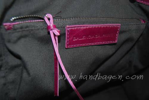 Balenciaga 084334 Purple Le Dix Motorcycle Handbag XL Size - Click Image to Close