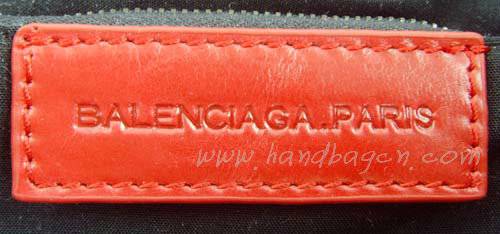 Balenciaga 084334 Red Le Dix Motorcycle Handbag XL Size - Click Image to Close
