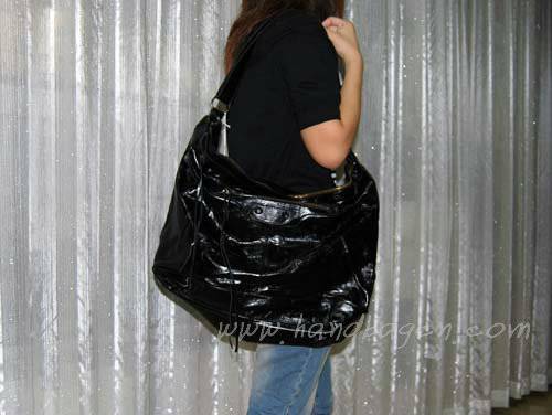 Balenciaga 084339 Black Oversized Sqaure Shaped Bag - Click Image to Close