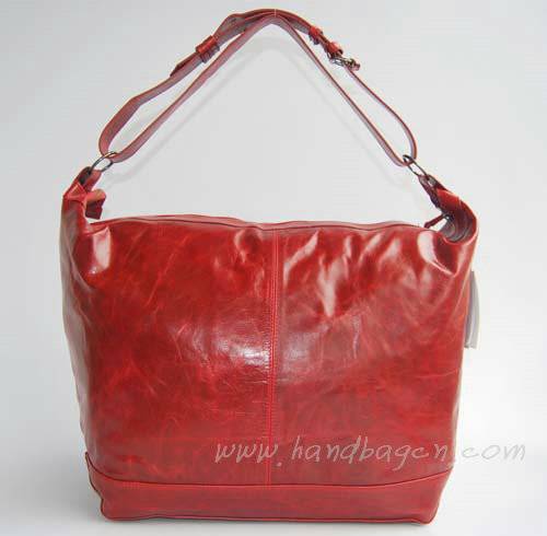 Balenciaga 084339 Red Oversized Sqaure Shaped Bag - Click Image to Close