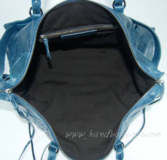 Balenciaga 084340 royal blue lambskin handbag with 43CM - Click Image to Close