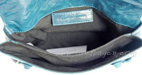Balenciaga 084351 Royal Blue Giant City Whipstitch Clutch & Leather Handbag - Click Image to Close