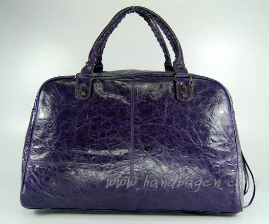 balenciaga 084355 dark purple lambskin handbag with 44CM - Click Image to Close
