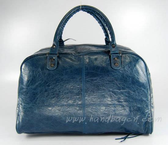 balenciaga 084355 royal blue lambskin handbag with 44CM