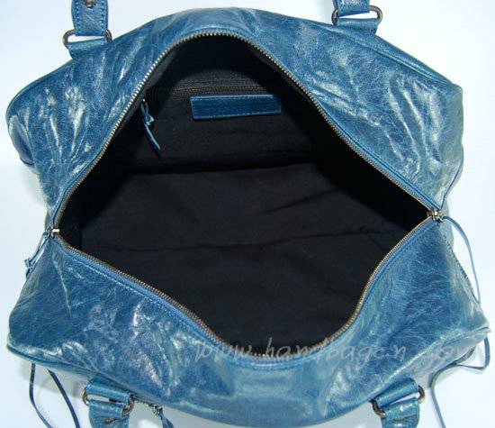 balenciaga 084355 royal blue lambskin handbag with 44CM