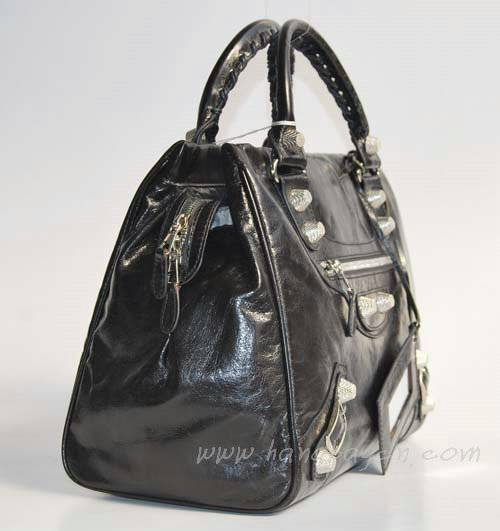 Balenciaga 084358A Black Giant City Handbag