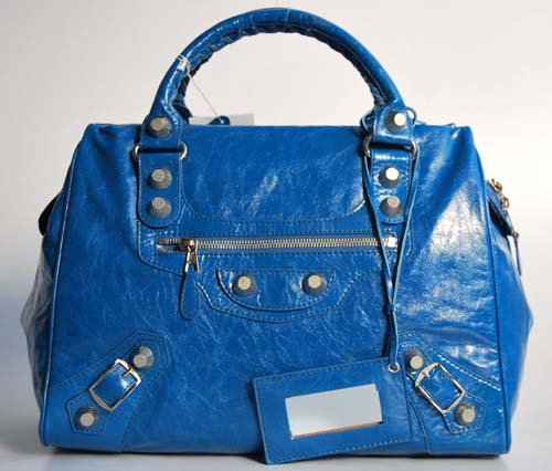 Balenciaga 084358A Blue Giant City Handbag - Click Image to Close