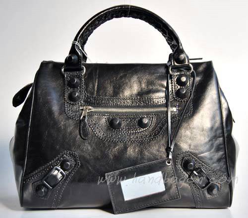 Balenciaga 084358L Black Giant City Handbag Large