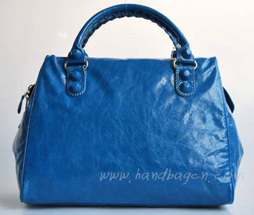 Balenciaga 084358L Blue Giant City Handbag Large - Click Image to Close