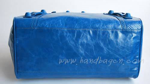 Balenciaga 084358L Blue Giant City Handbag Large - Click Image to Close