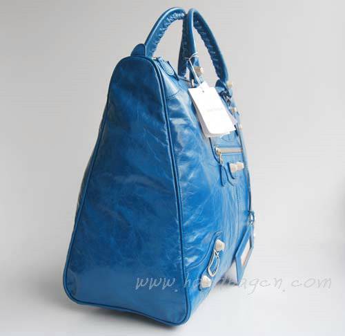 Balenciaga 084361A Blue Tote Bag