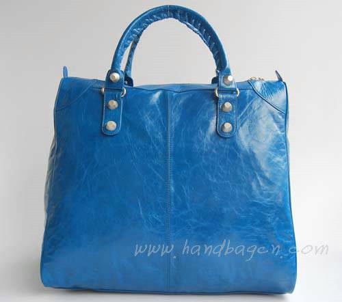Balenciaga 084361A Blue Tote Bag