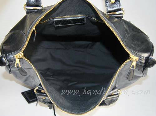 Balenciaga 084361B Black Leather Handbag