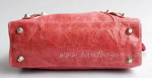Balenciaga 084366A Pink New Blanket Stitch Oversized Bag - Click Image to Close