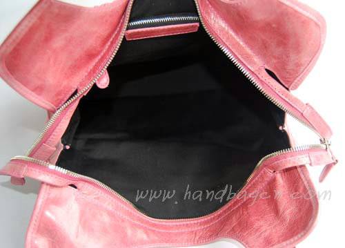 Balenciaga 084366A Pink New Blanket Stitch Oversized Bag - Click Image to Close
