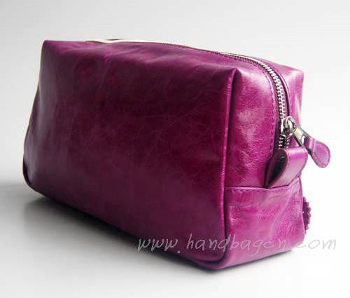 Balenciaga 084611 Medium Purple Arena Giant Covered Clutch Bag