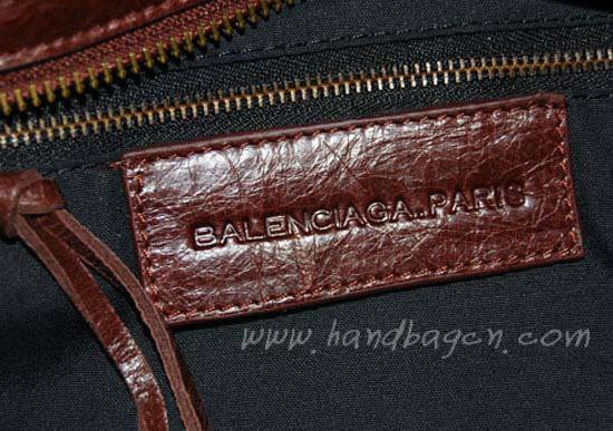 Balenciaga 084616 Coffee Arena City Classic Bag - Click Image to Close