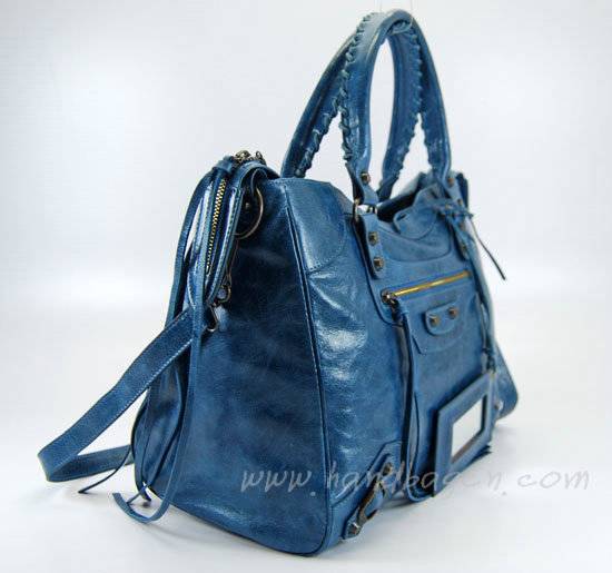 Balenciaga 084616 Royal Blue Arena City Classic Bag