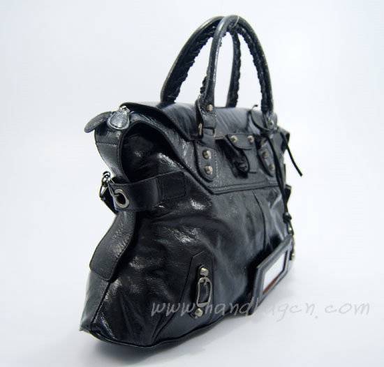 Balenciaga 084668 Black Short Neoclassic Bag
