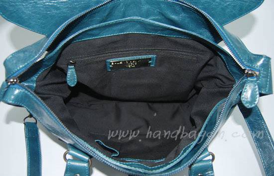 Balenciaga 084668 Royal Blue Short Neoclassic Bag - Click Image to Close
