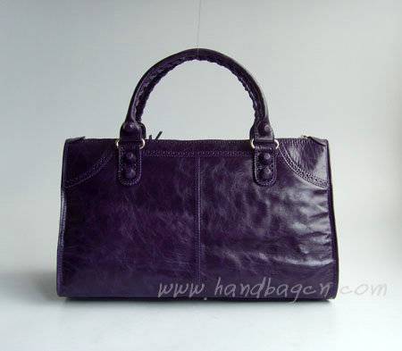 Balenciaga 084824 Aubergine Giant Motorcycle Bag in 45cm - Click Image to Close