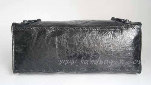 Balenciaga 084824 Black Giant Motorcycle Lambskin Leather Bag in 45cm