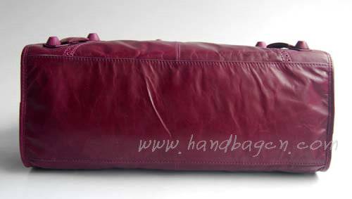 Balenciaga 084824 Dark Purple Giant Motorcycle Bag in 45cm