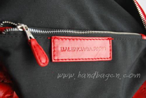 Balenciaga 084824 Light Red Giant Motorcycle Bag in 45cm