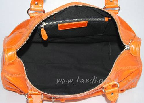 Balenciaga 084824 Orange Giant Motorcycle Bag in 45cm