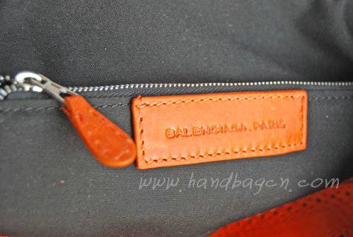 Balenciaga 084824 Orange Giant Motorcycle Bag in 45cm